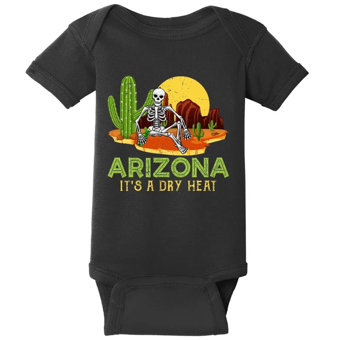 Arizona Skeleton Funny Arizona American Baby Bodysuit