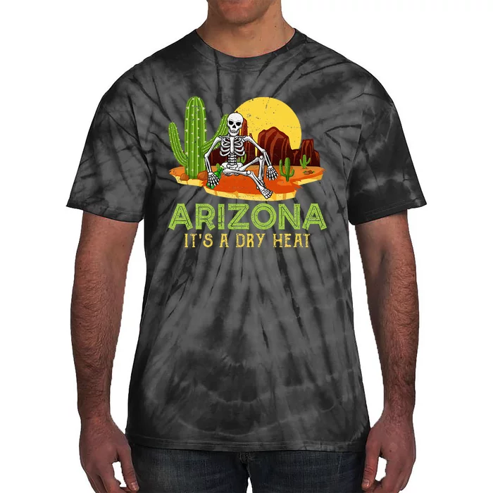 Arizona Skeleton Funny Arizona American Tie-Dye T-Shirt