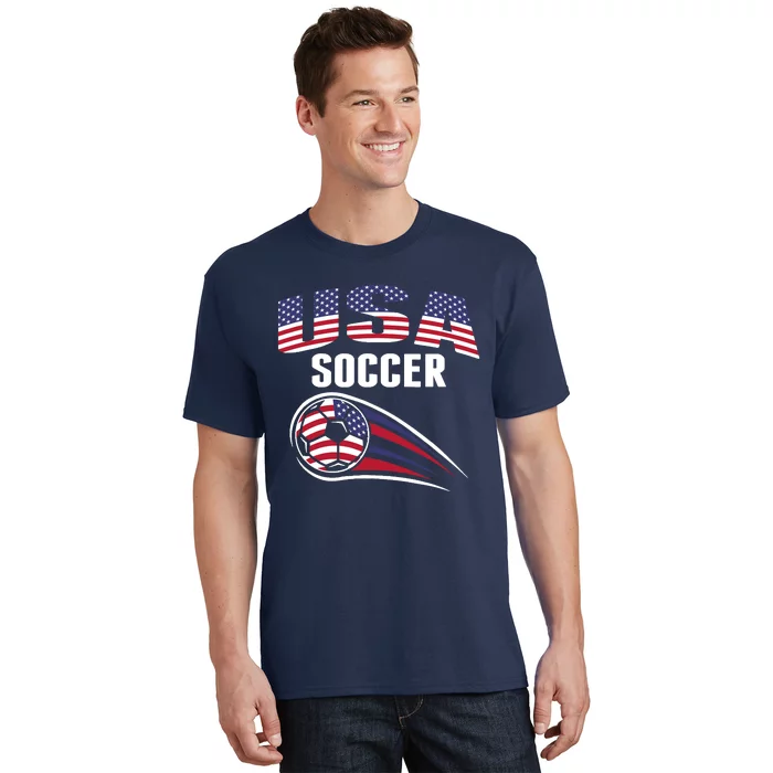 America Soccer Fans Jersey United States Football Lovers T-Shirt