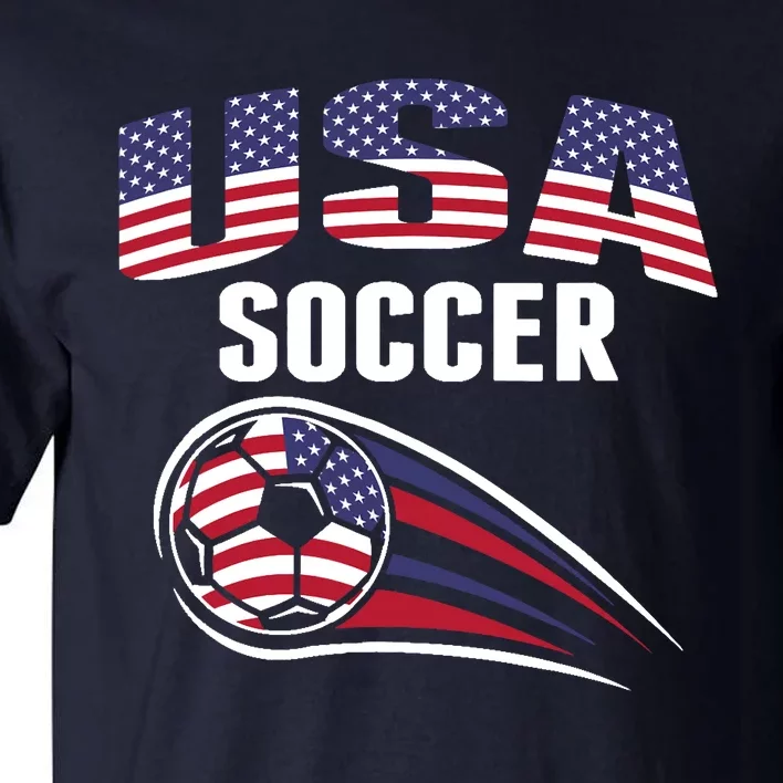 America Soccer Fans Jersey United States Football Lovers Tall T-Shirt