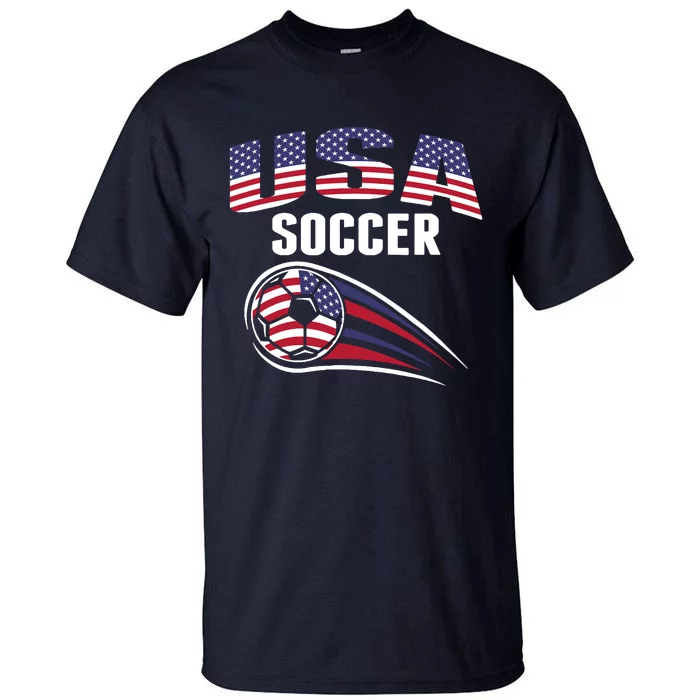 America Soccer Fans Jersey United States Football Lovers Tall T-Shirt