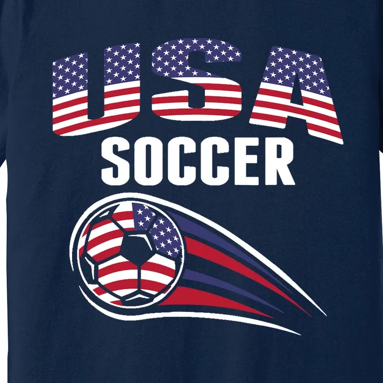 America Soccer Fans Jersey United States Football Lovers Premium T-Shirt