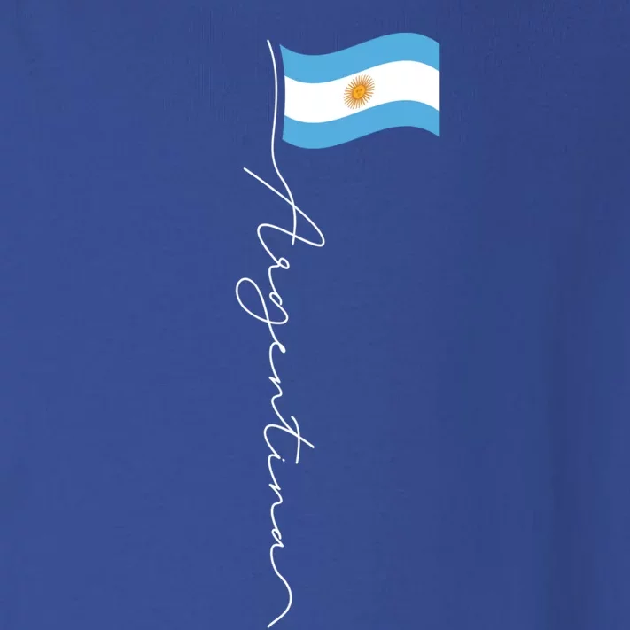 Argentina Signature Flag Pole Cool Gift Patriotic Argentinian Flag Gift Toddler Long Sleeve Shirt