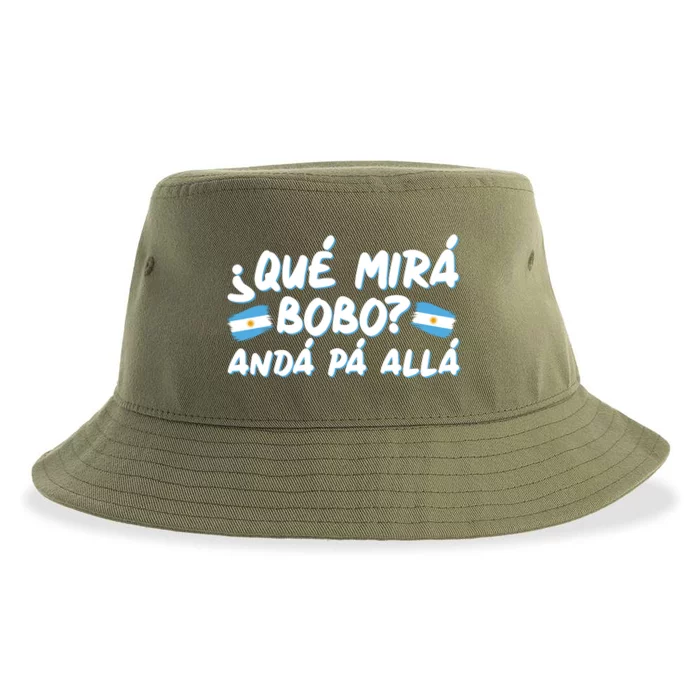 Argentina Soccer Football Que Mira Bobo Anda Pa Alla Sustainable Bucket Hat