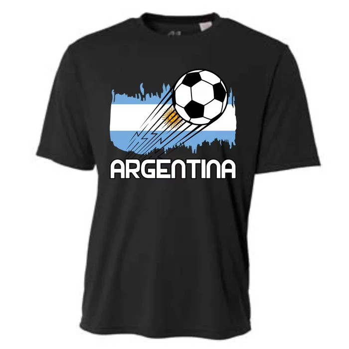 Argentina Soccer Fan Gift Cooling Performance Crew T-Shirt