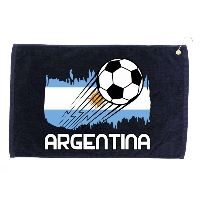 Argentina Soccer Fan Gift Grommeted Golf Towel