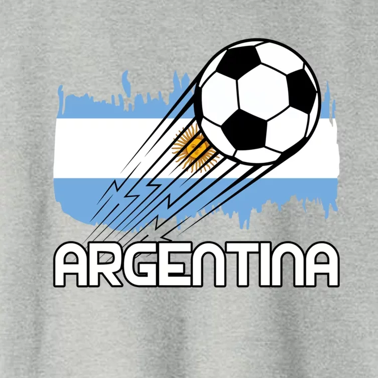 Argentina Soccer Fan Gift Women's Crop Top Tee