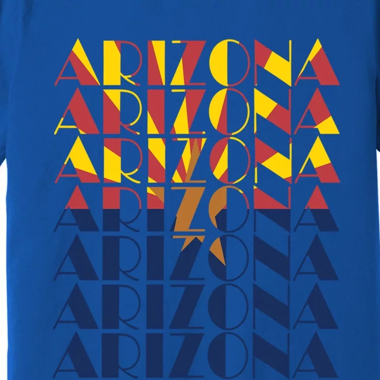 Arizona State Flag For National Arizona Day Great Gift Premium T-Shirt