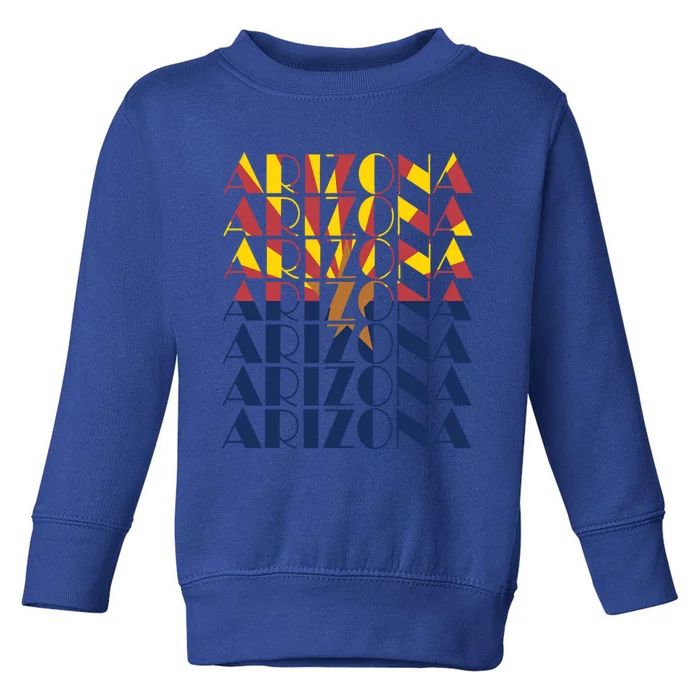 Arizona State Flag For National Arizona Day Great Gift Toddler Sweatshirt