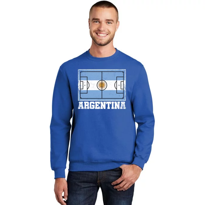 Argentina Soccer Field Country Flag Argentinian Pride Gift Sweatshirt