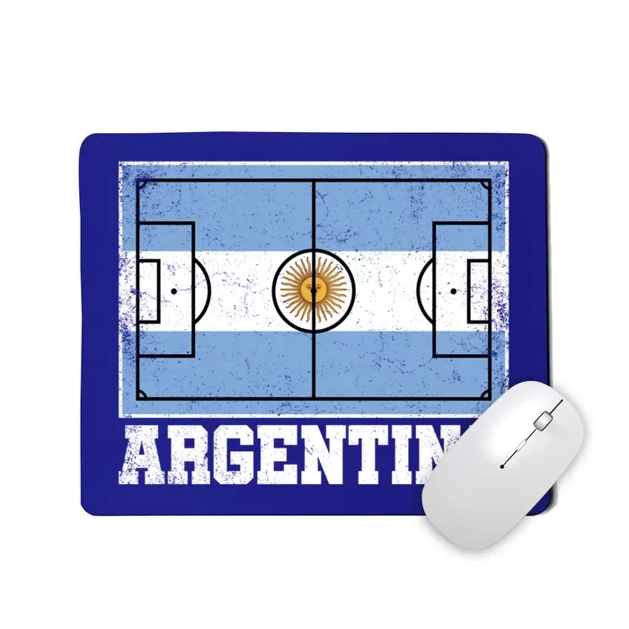 Argentina Soccer Field Country Flag Argentinian Pride Gift Mousepad