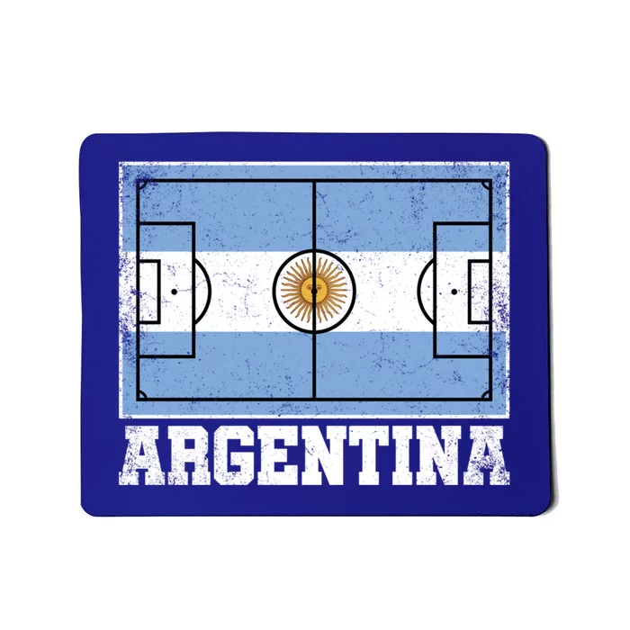 Argentina Soccer Field Country Flag Argentinian Pride Gift Mousepad