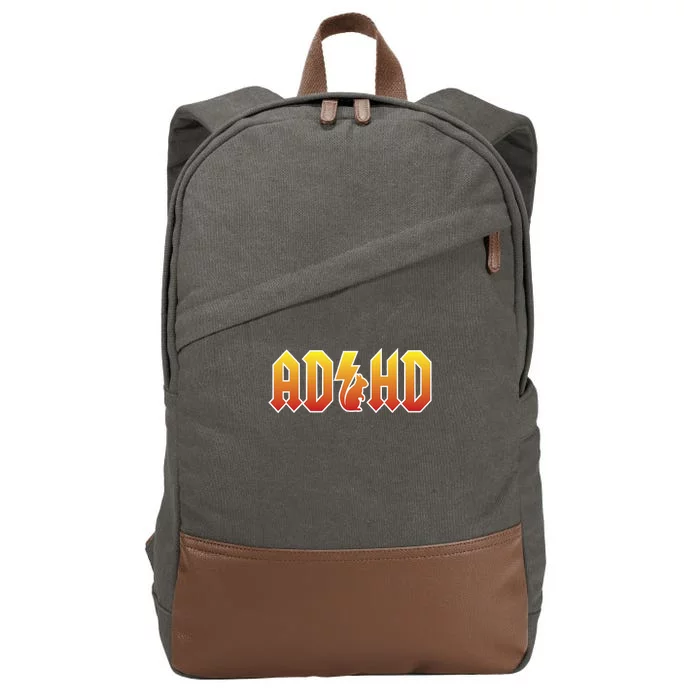 ADHD Squirrel Funny ADHD Cotton Canvas Backpack