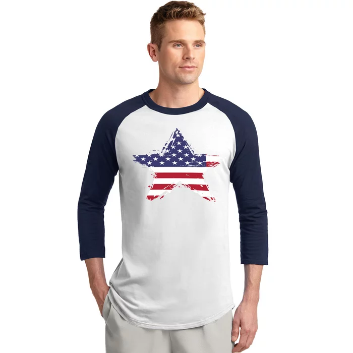 American Star Flag | 2024 Baseball Sleeve Shirt