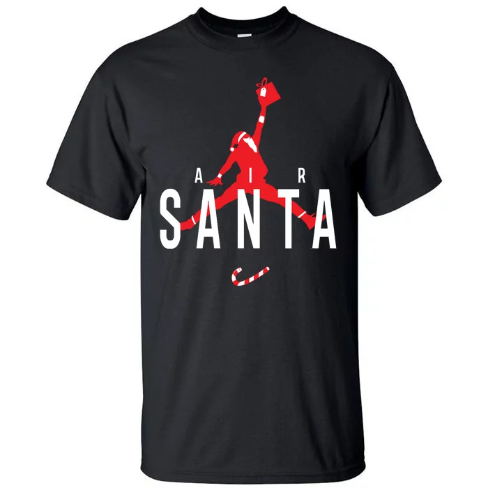 Air Santa Funny Xmas Basketball Tall T-Shirt