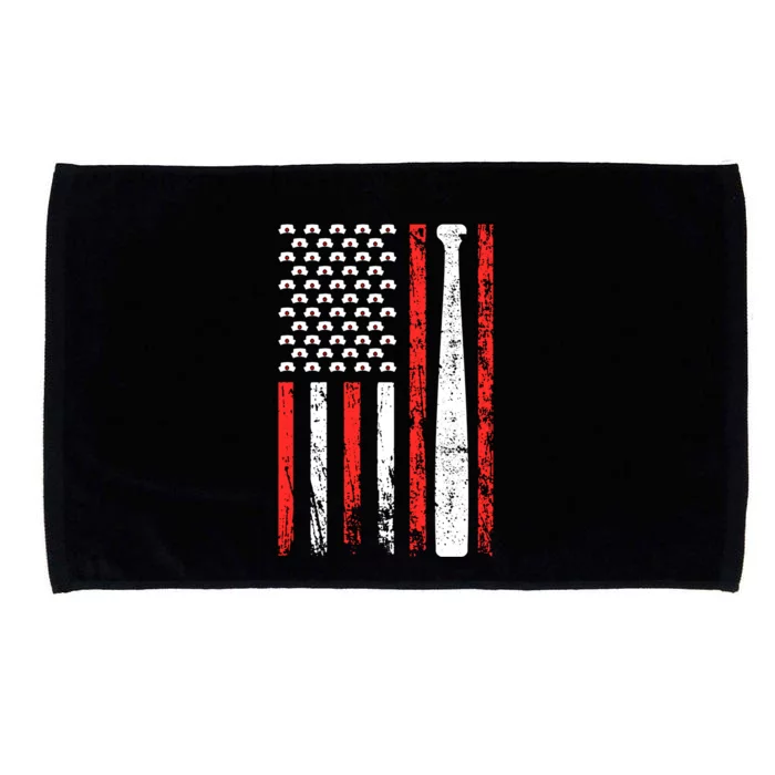 American Sports Flag National Nurses Day Baseball Bat Gift Microfiber Hand Towel