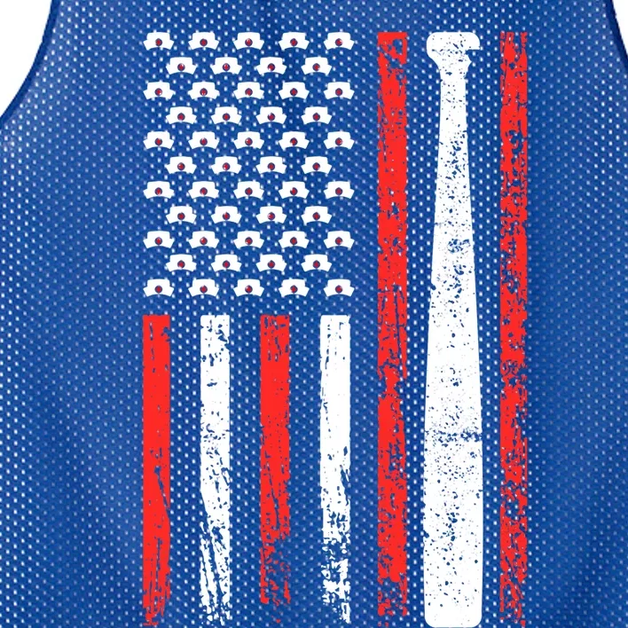 American Sports Flag National Nurses Day Baseball Bat Gift Mesh Reversible Basketball Jersey Tank