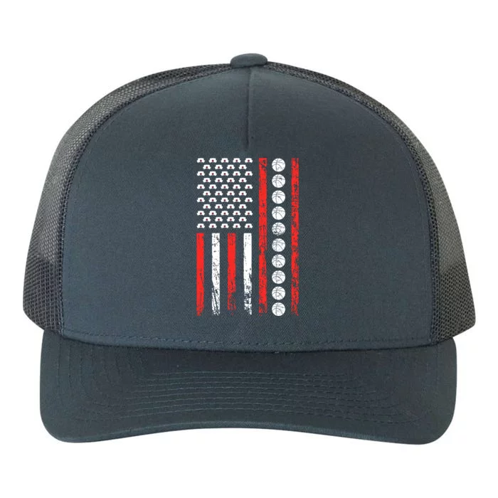 American Sports Flag National Nurses Day Basketball Gift Yupoong Adult 5-Panel Trucker Hat