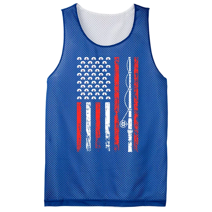 American Sports Flag National Nurses Day Fishing Rod Funny Gift Mesh Reversible Basketball Jersey Tank