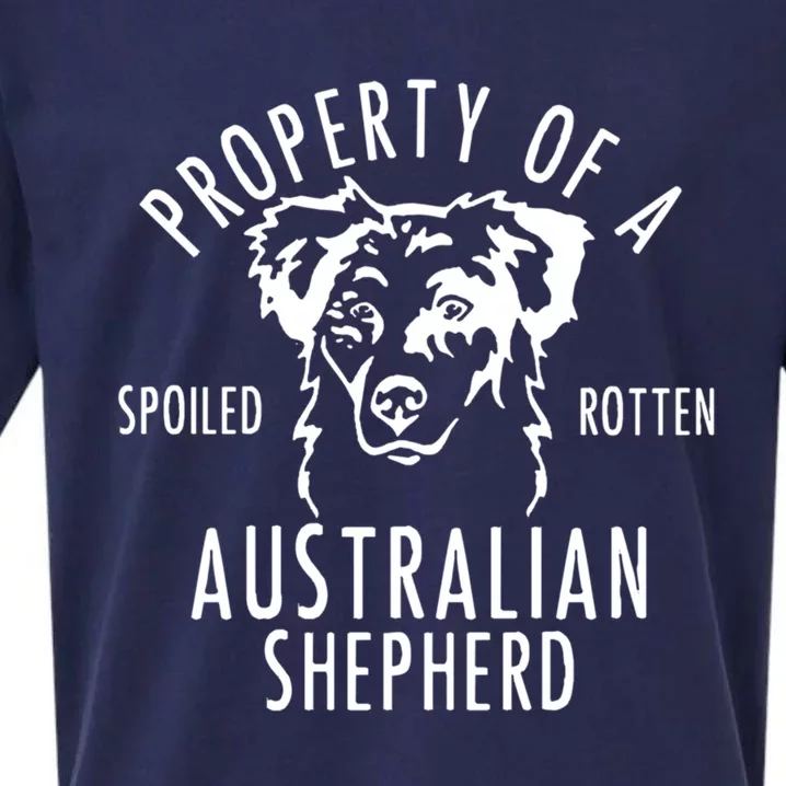 Australian Shepherd Funny Gift Aussie Shepard Funny Gift Sueded Cloud Jersey T-Shirt