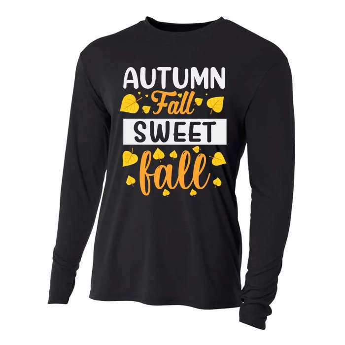 Autumn Sweet Fall Seasonal Graphic Cooling Performance Long Sleeve Crew