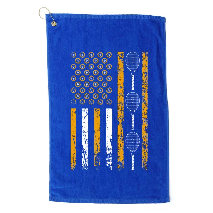 American Sports Flag Wrench Decor Tennis Labor Day Gift Platinum Collection Golf Towel