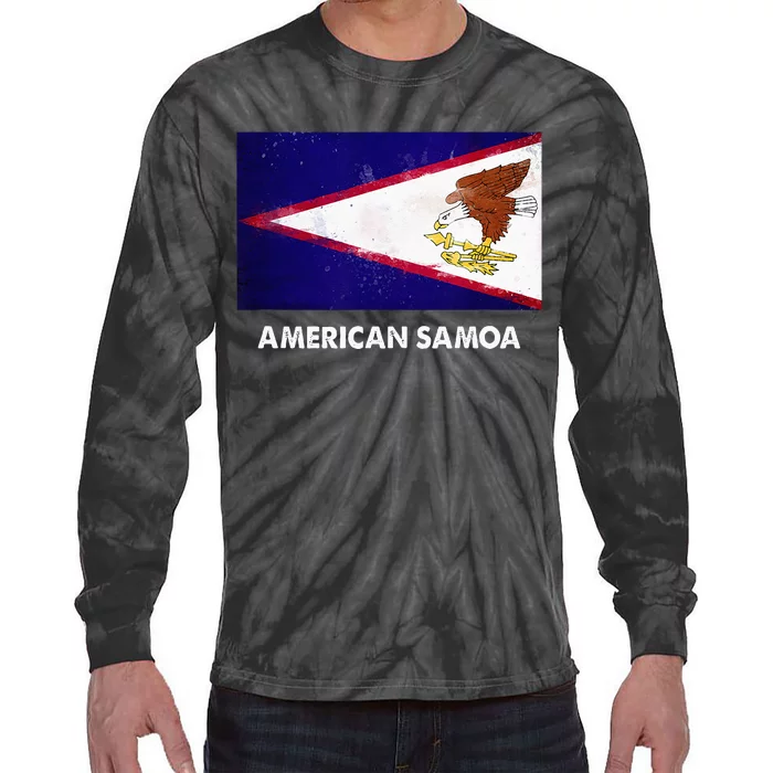 American Samoa Flag American Samoan Tie-Dye Long Sleeve Shirt