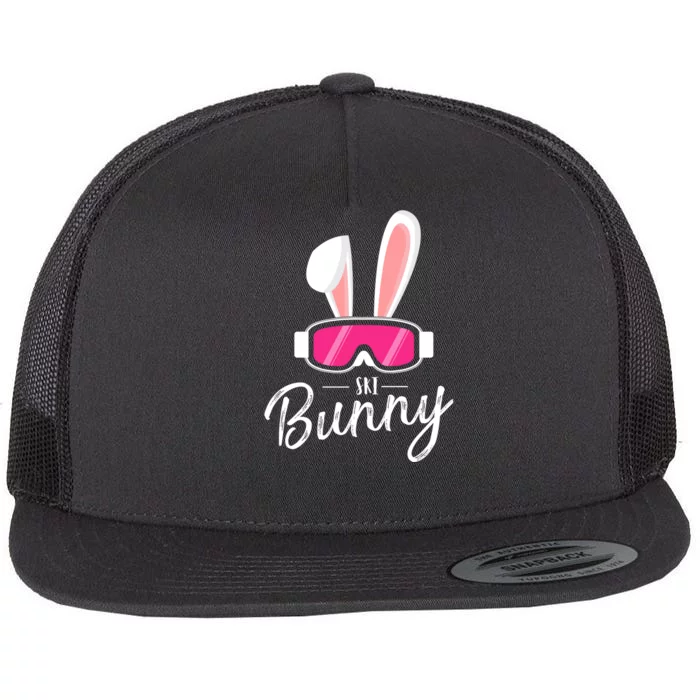 Apres Ski Funny Women Party Outfit Ski Bunny For Wintersport Flat Bill Trucker Hat