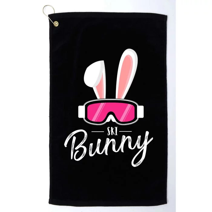 Apres Ski Funny Women Party Outfit Ski Bunny For Wintersport Platinum Collection Golf Towel