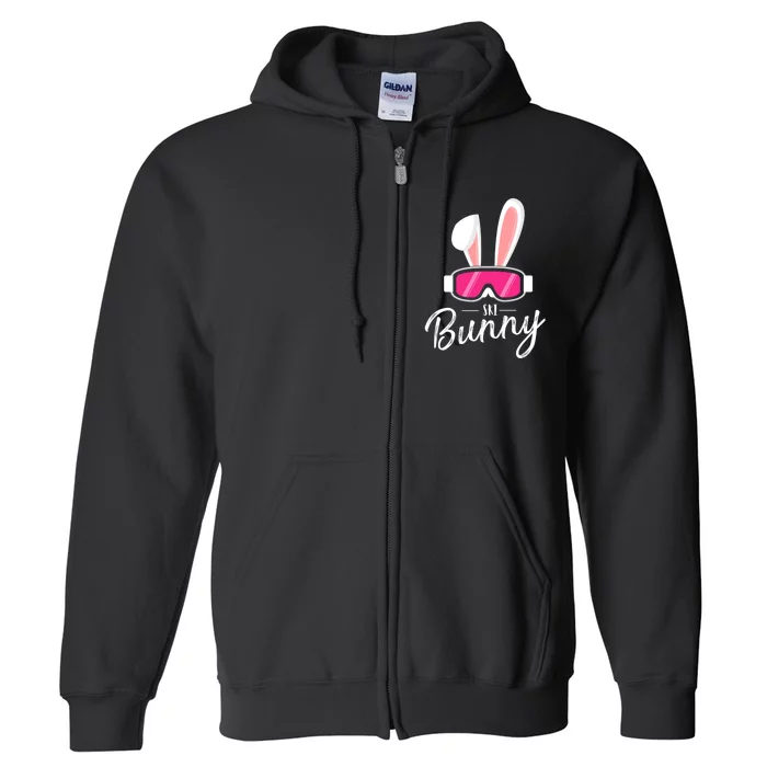 Apres Ski Funny Women Party Outfit Ski Bunny For Wintersport Full Zip Hoodie