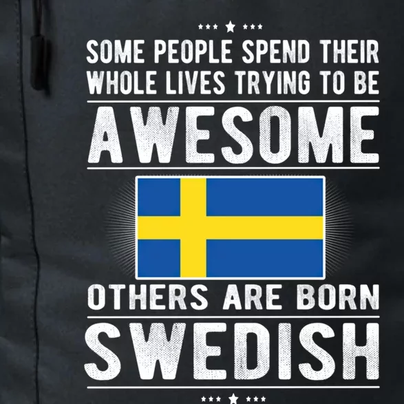 Awesome Swedish Flag Sweden Swedish Roots Gift Daily Commute Backpack