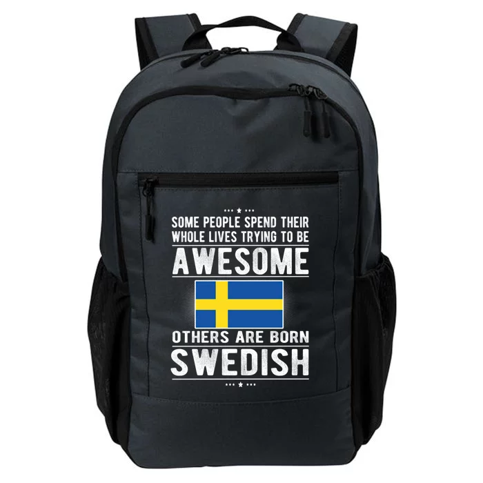 Awesome Swedish Flag Sweden Swedish Roots Gift Daily Commute Backpack