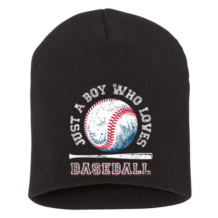 American Sport Fan Baseball Lover Boy Batter Baseball Short Acrylic Beanie