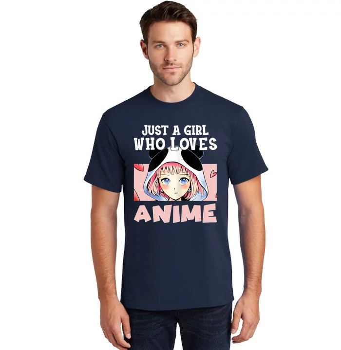 Anime Shirts For Girls , Just A Girl Who Loves Anime Tall T-Shirt