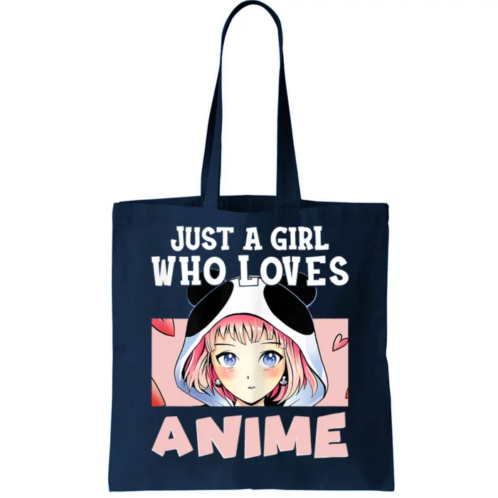 Anime Shirts For Girls , Just A Girl Who Loves Anime Tote Bag