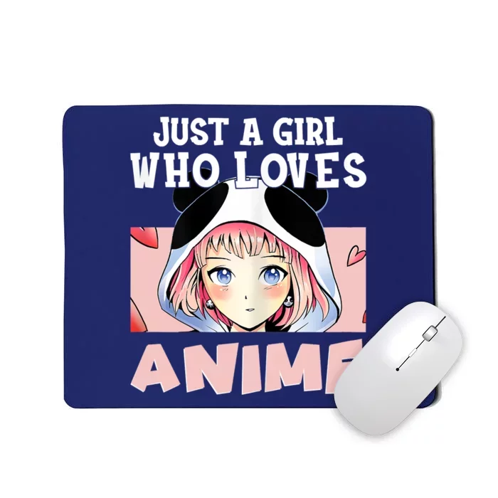 Anime Shirts For Girls , Just A Girl Who Loves Anime Mousepad