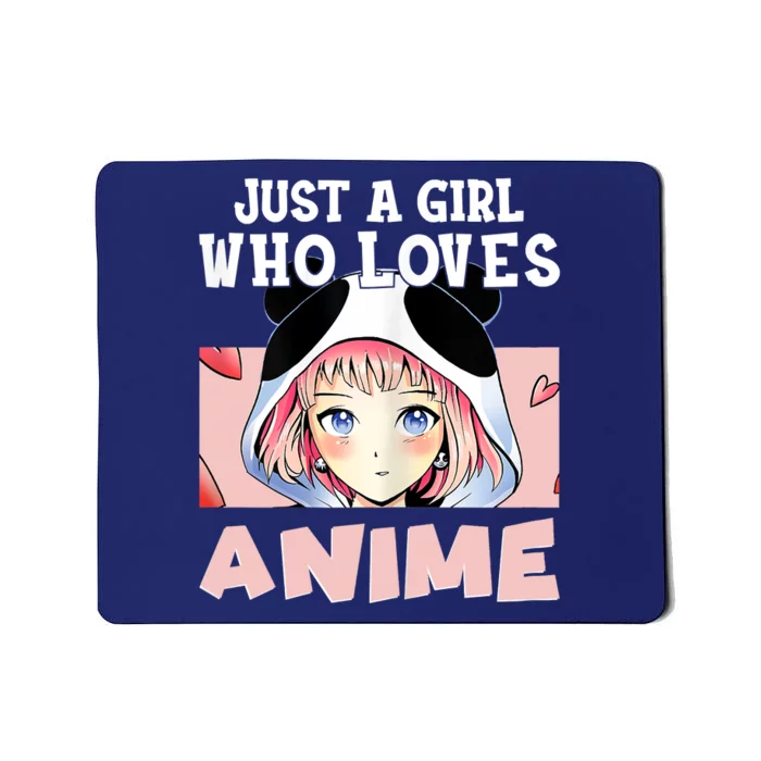 Anime Shirts For Girls , Just A Girl Who Loves Anime Mousepad