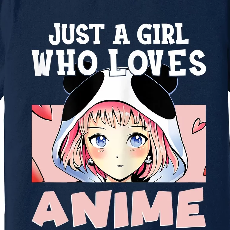 Anime Shirts For Girls , Just A Girl Who Loves Anime Premium T-Shirt