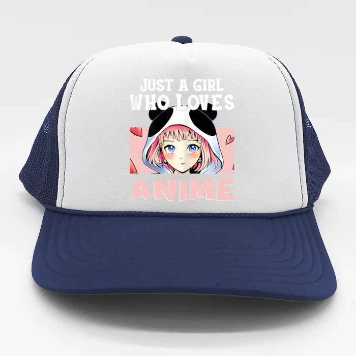 Anime Shirts For Girls , Just A Girl Who Loves Anime Trucker Hat