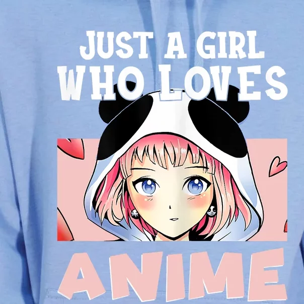 Anime Shirts For Girls , Just A Girl Who Loves Anime Unisex Surf Hoodie