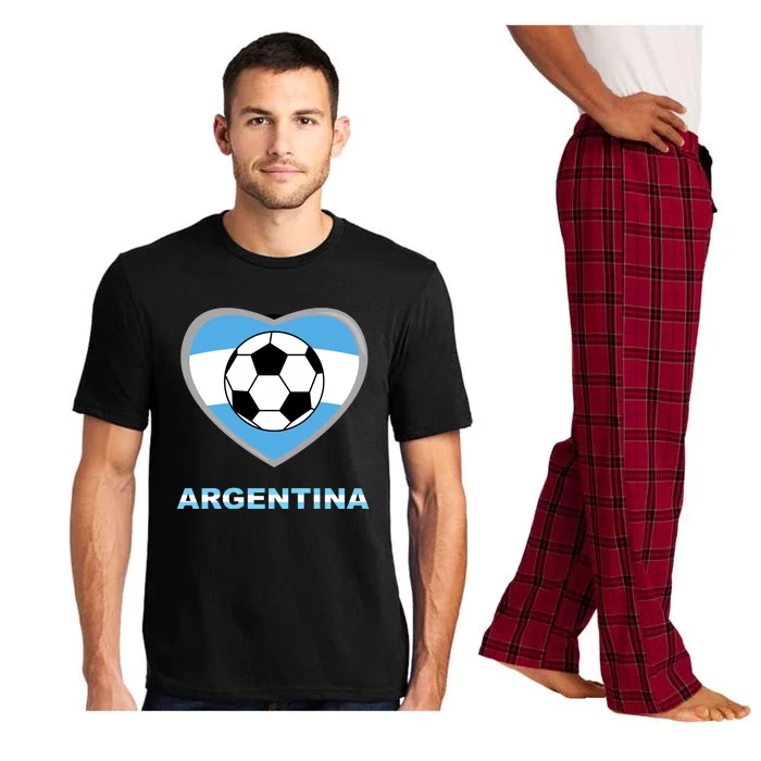 Argentina Soccer Football Argentinian Flag Pajama Set