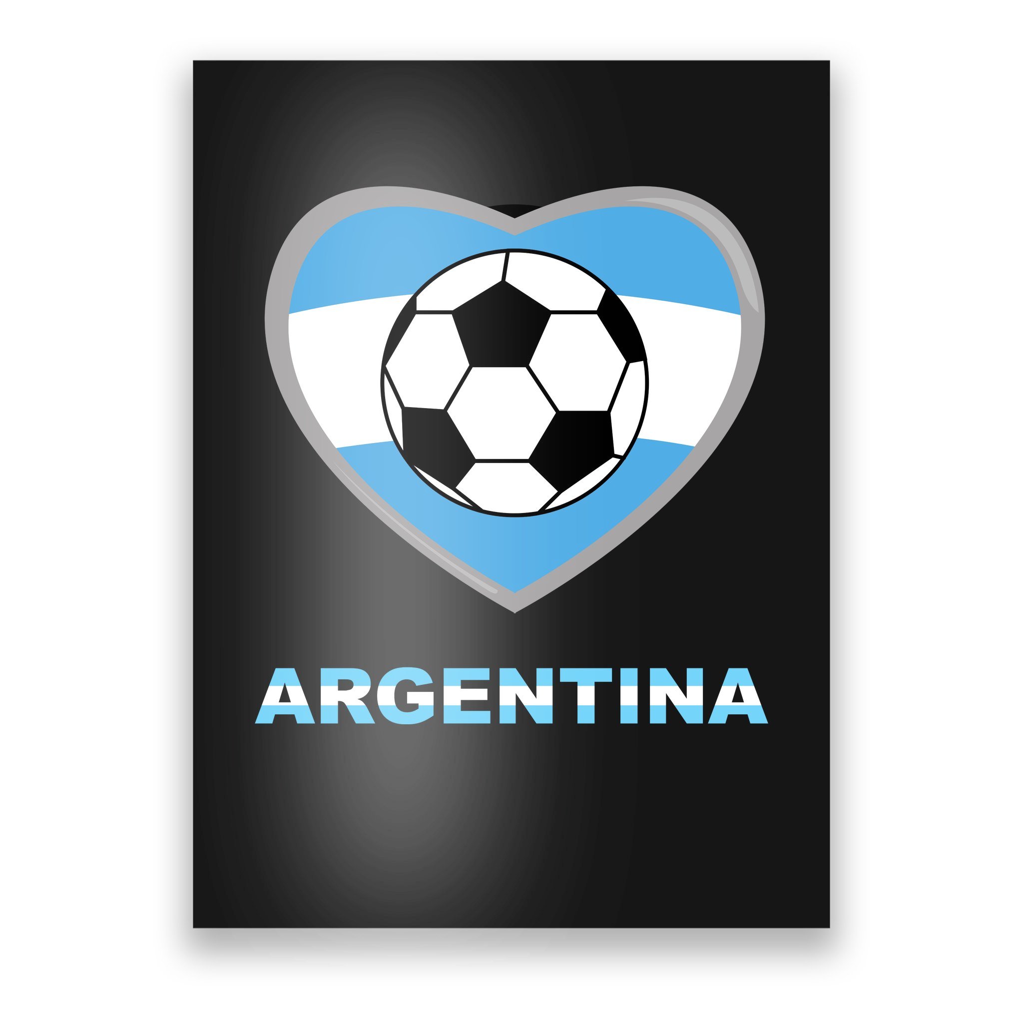 TeeShirtPalace Argentina Football Jersey 2022 Flag Funny Soccer Lover Fans Gift Kids T-Shirt