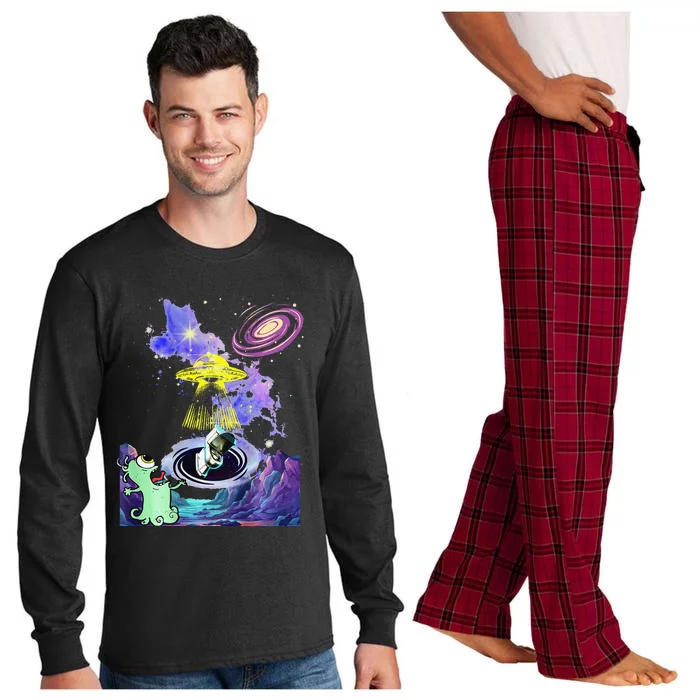 Alien Space Fluff Long Sleeve Pajama Set