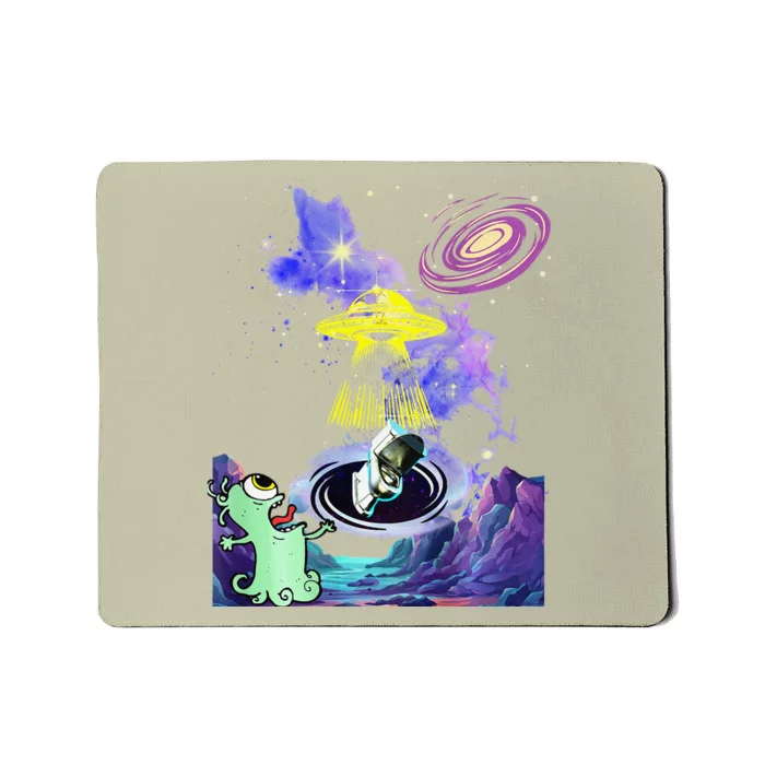 Alien Space Fluff Mousepad