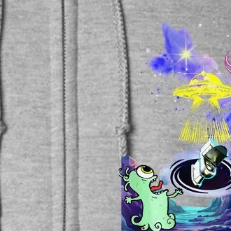 Alien Space Fluff Full Zip Hoodie