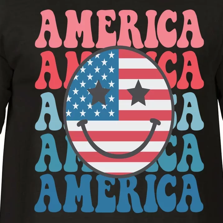 America Smiley Face Comfort Colors T-Shirt