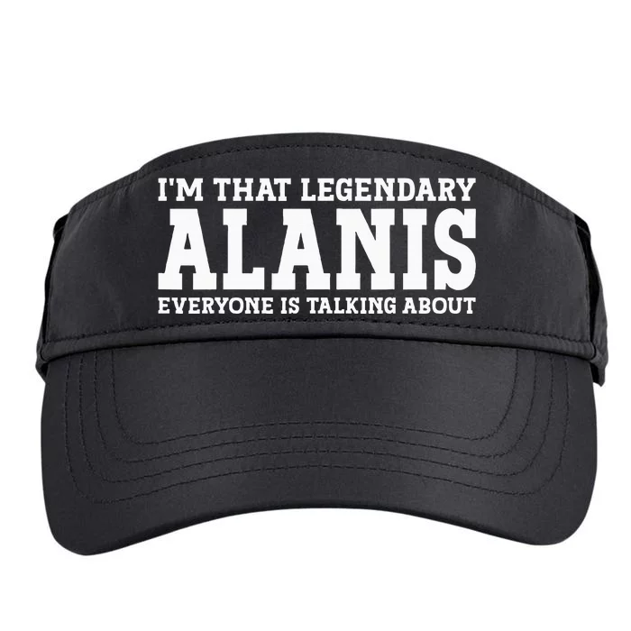 Alanis Surname Funny Team Family Last Name Alanis Adult Drive Performance Visor