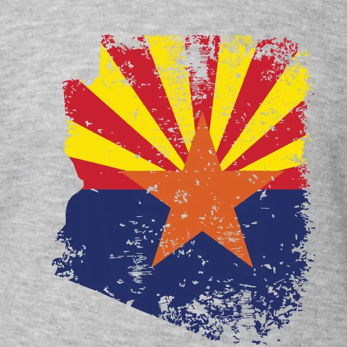 Arizona State Flag Faded Flag Of Arizona Toddler Sweatshirt