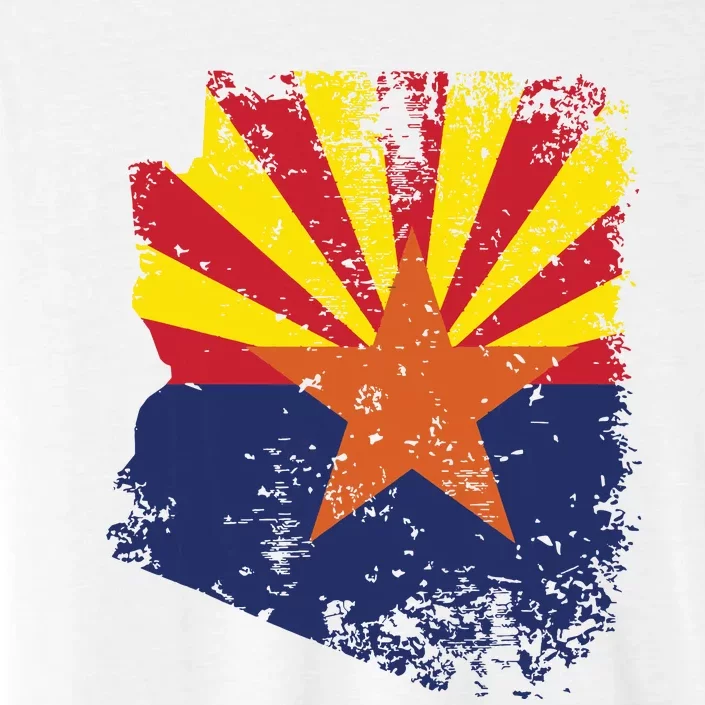 Arizona State Flag Faded Flag Of Arizona ChromaSoft Performance T-Shirt