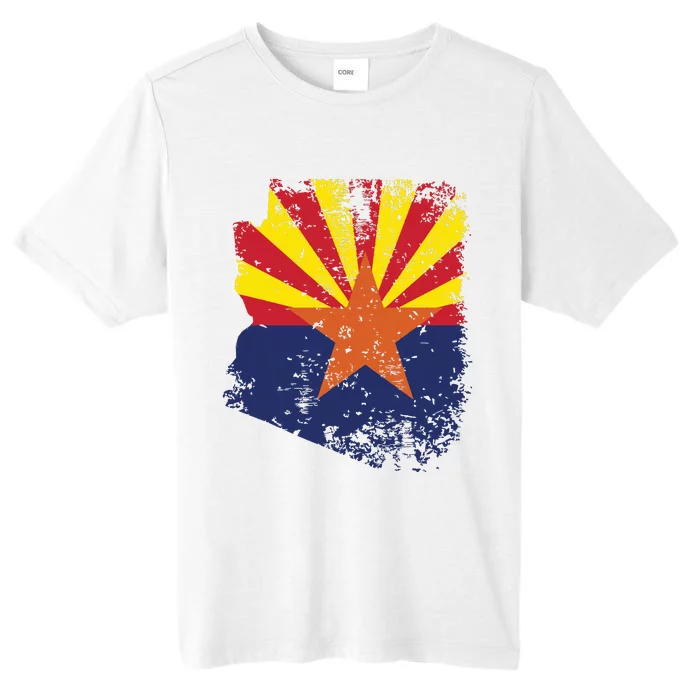 Arizona State Flag Faded Flag Of Arizona ChromaSoft Performance T-Shirt